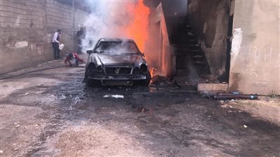 القبض على المتهم بإشعال النيران في سيارة ملاكي بسبب خلافات الجيرة بالفيوم