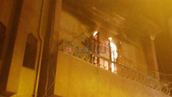 حريق شقة سكنية بطنطا