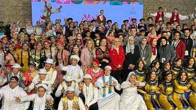 بمشاركة أطفال فلسطين.. طلائع الفن التعبيري بمراكز شباب بورفؤاد وبورسعيد تشارك بمهرجان أطفال العالم للفنون الشعبية | صور