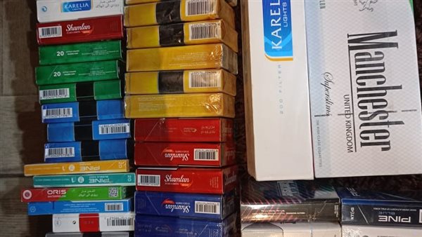 ضبط سجائر محظور تداولها