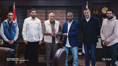 لبيب يستقبل رئيس الاتحاد الإماراتي لكرة اليد.. ودعوة لرئيس الزمالك لحضور مواجهة سوبر اليد