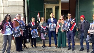 السفير بسام راضي يستقبل أعضاء الجالية المصرية خلال الانتخابات الرئاسية بروما