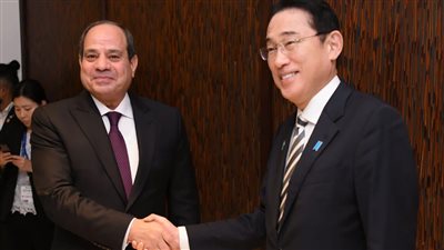على هامش كوب 28.. السيسي ورئيس وزراء اليابان يتفقان على ضرورة حماية المدنيين ورفض التهجير القسري للفلسطينيين