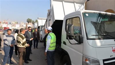 دخول 7 معدات جديدة إلى منظومة النظافة وتحسين البيئة بالدقهلية
