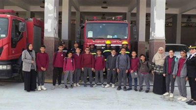 الحماية المدنية بسوهاج تستقبل زيارة تلاميذ إحدى المدارس