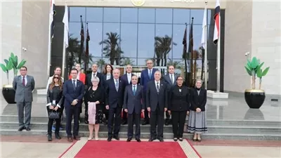 وزير العدل يستقبل رئيسي المحكمتين الدستوريتين المصرية والمجرية