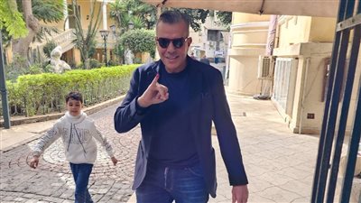 خالد مرتجى يدلي بصوته في الانتخابات الرئاسية 2024