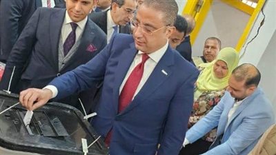 محافظ الفيوم يدلي بصوته في انتخابات الرئاسة 2024