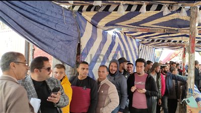 الكل نازل يشارك.. إقبال الشباب على لجان الانتخابات الرئاسية بالشرقية | صور