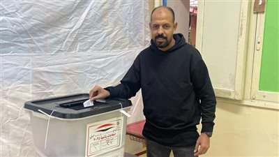 عماد النحاس يدلي بصوته في الانتخابات الرئاسية 2024 
