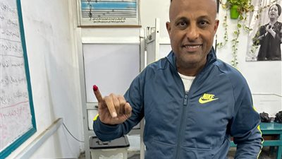 طارق مصطفى يدلي بصوته في الانتخابات الرئاسية 2024