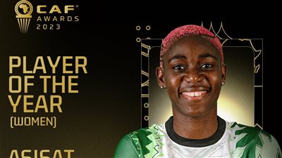 النيجيرية أسيسات أوشوالا تحصد جائزة أفضل لاعبة إفريقية لعام 2023