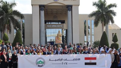 جامعة مصر للعلوم والتكنولوجيا تواصل مشاركتها في الانتخابات الرئاسية لليوم الثالث 