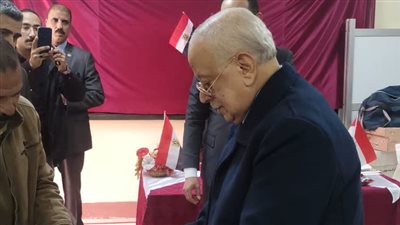 رئيس محكمة استئناف طنطا يدلي بصوته في الانتخابات الرئاسية