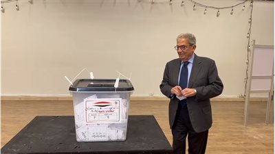 عمرو موسى يدلي بصوته في الانتخابات الرئاسية 2024