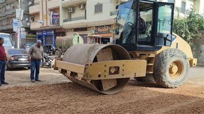 تمهيد منطقة الأطباء في شبراخيت للرصف بتكلفة 2.7 مليون جنيه