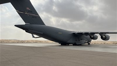 مطار العريش يستقبل 4 طائرات تحمل مساعدات إغاثية لغزة