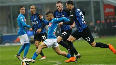بعد العودة الطويلة.. صدام بين نابولي وإنتر في نصف نهائي كأس إيطاليا