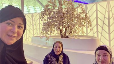 بالحجاب.. مي نور الشريف تحتفل بعيد ميلاد خالتها نورا الـ66 (صور)