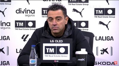 تشافي: كنا نستحق الفوز على فالنسيا.. واللحظة التي نعيشها الآن صعبة للغاية