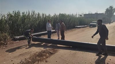 بعد الانتهاء من الإنشاء.. بدء توصيل خطوط المياه من محطة القرنين بالمنوفية