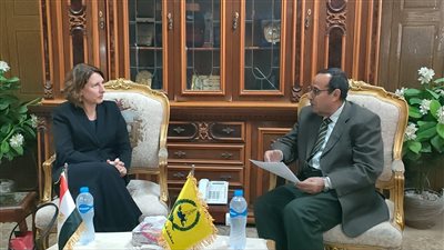 محافظ شمال سيناء يلتقي مبعوث الحكومة الألمانية للمساعدات الإنسانية في الشرق الأدنى والأوسط