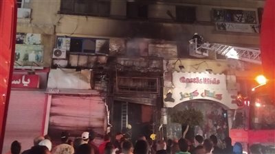 السيطرة على حريق محل أحذية في وسط البلد 