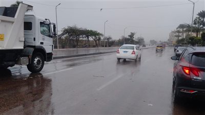 هطول أمطار على الإسكندرية لليوم الثاني على التوالي