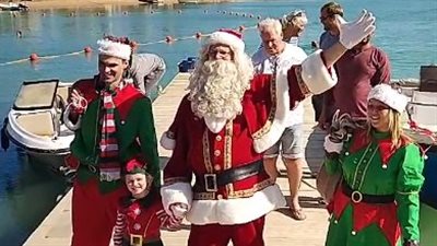 بابا نويل البلجيكي يصل الغردقة لتوزيع الهدايا على السياح احتفالًا بالكريسماس | بث مباشر