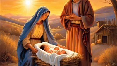 رسائل معايدة عيد الميلاد المجيد أجمل بوستات وتهاني للإخوة المسيحيين.. قصة حياة يسوع في صورة