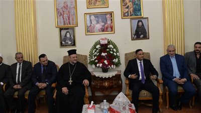 محافظ الدقهلية يهنئ الأقباط الكاثوليك بعيد الميلاد المجيد| بث مباشر 