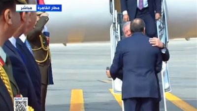 السيسي يستقبل ملك الأردن في مطار القاهرة 