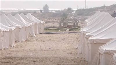مصر تقيم معسكر إغاثة على 100 فدان بغزة: منهجنا التصدي لتهجير الفلسطينيين