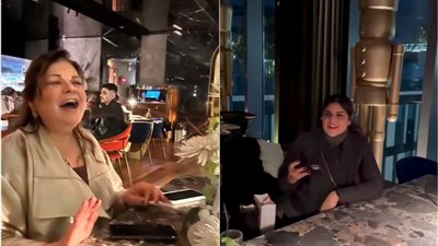 ابنة ماجدة زكي وكمال أبو رية تظهر لأول مرة في عيد ميلاد والدتها | فيديو 