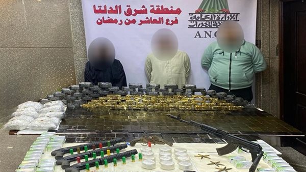 المتهمين والمضبوطات