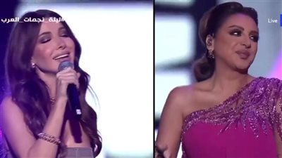 ليلة نجمات العرب| أنغام تطرب الجمهور بدويتو مع نانسي عجرم.. وتهنئ خادم الحرمين بعيد ميلاده 