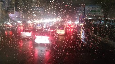 سقوط أمطار متوسطة على مناطق متفرقة بالإسكندرية 