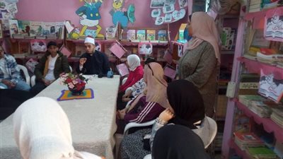 برنامج قصور الثقافة..ورشة حكي بمكتبة طفل حديقة الأمل ببورسعيد بعنوان طير عيسي| صور 