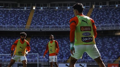 منتخب مصر يخوض مرانه الأخير قبل السفر إلى كوت ديفوار