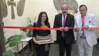 محافظ أسوان يكرم المشاركين بملتقى كيميت الدولي الثاني للفنون التشكيلية