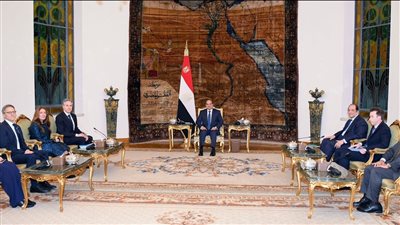 السيسي ووزير الخارجية الأمريكي يؤكدان رفض مبدأ أو محاولات تهجير الفلسطينيين من أراضيهم 