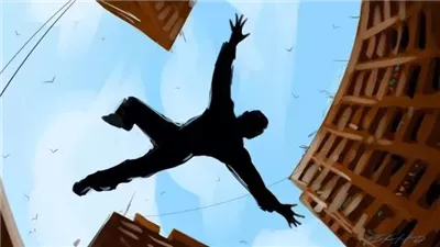 عامل يحاول الانتحار قفزا من أعلى عقار لخلاف مع والده في الدقهلية