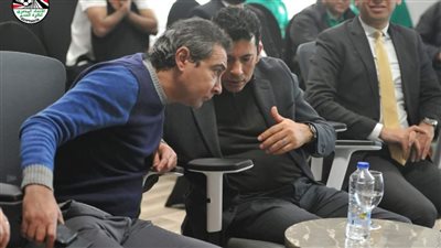 محاضرة تثقيفية للاعبي المنتخب الأولمبي عن مخاطر المنشطات بحضور وزير الرياضة وبركات| صور