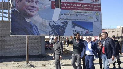 محافظ بورسعيد يعلن وصول أعمال إنشاء مجمع الصناعات المغذية الثالث لمراحل متقدمة