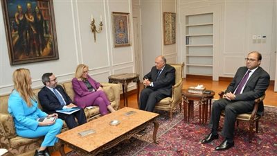 وزير الخارجية يلتقي كبيرة منسقي الأمم المتحدة للشئون الإنسانية وإعادة الإعمار في غزة