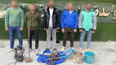 ضبط 5 أشخاص بسبب الحفر والتنقيب عن الآثار بالقاهرة