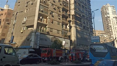 السيطرة على حريق أعلى فندق شهير بالدقي