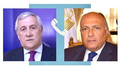وزير الخارجية يتلقى اتصالًا هاتفيًا من نظيره الإيطالي