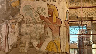 الآثار: انتهاء 95% من مشروع ترميم صالة الأعمدة الكبرى بمعابد الكرنك بالأقصر