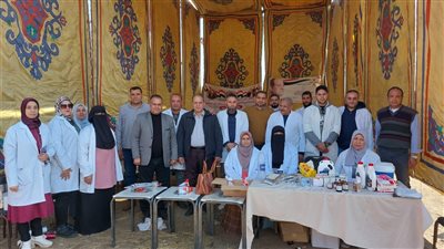 علاج 28 حيوانا و2000 طائر في قافلة بيطرية مجانية بالغربية